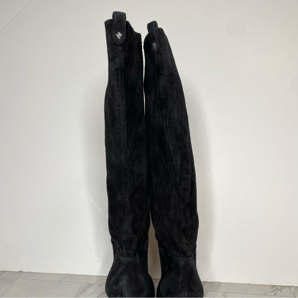 Sam Edelman Caprice Black Suede Knee High Boot 8 1/2 M - Picture 6 of 16
